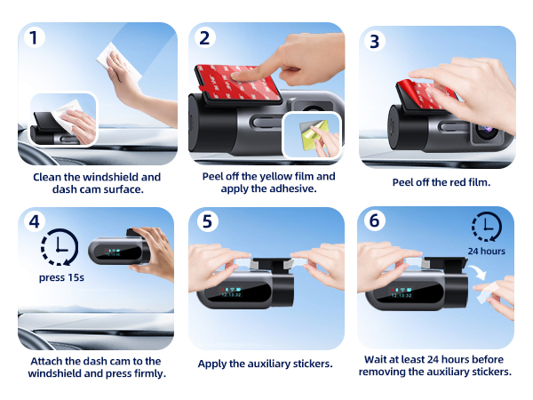 3m sticky pads install
