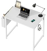 OLIXIS Computer Desk 31 Inch Home Office Desks for Small Spaces, Gaming Writing Study Work Table ...