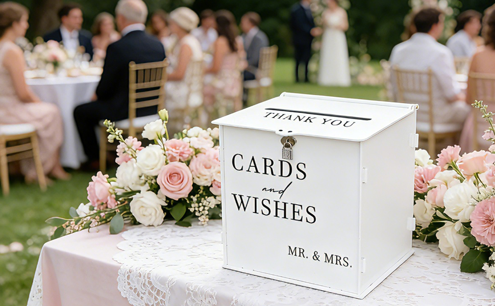 modern card box for wedding