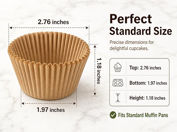 200 standard cupcake liners
