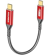 40Gbps USB 4 Cable for Thunderbolt 4 [Red, 0.5FT Durable], 6inch High-Speed Data Transfer, Short ...
