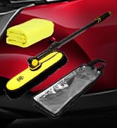 RIDE KINGS Car Wash Brush with Long Handle,Chenille Microfiber Car Washing Supplies,Scratch Free ...