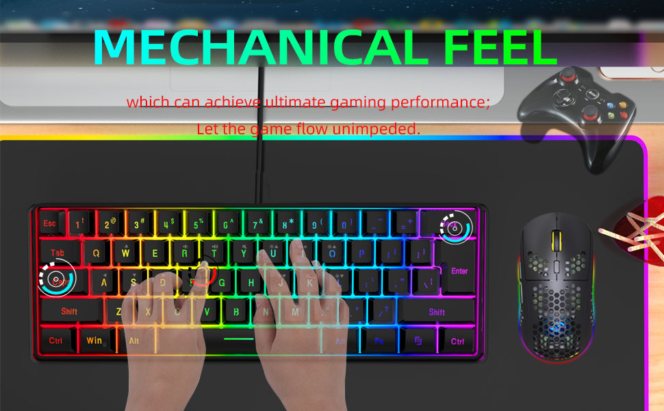 mechanical feel gaming keyboard