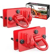 Nilight 2PCS Tractor Bucket Hooks with Tie Down Ring, Grade 70 Grade Forged Steel Bolt-On Grab Ho...