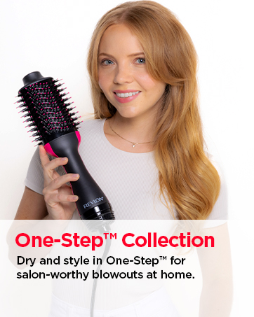 one step volumizer, blow dryer brush, salon worthy blowouts at home, revlon, less frizz, shiny hair