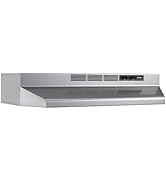 Broan-NuTone 4130SF Fingerprint Resistant Ductless Under-Cabinet Range Hood, 30-Inch, Stainless F...