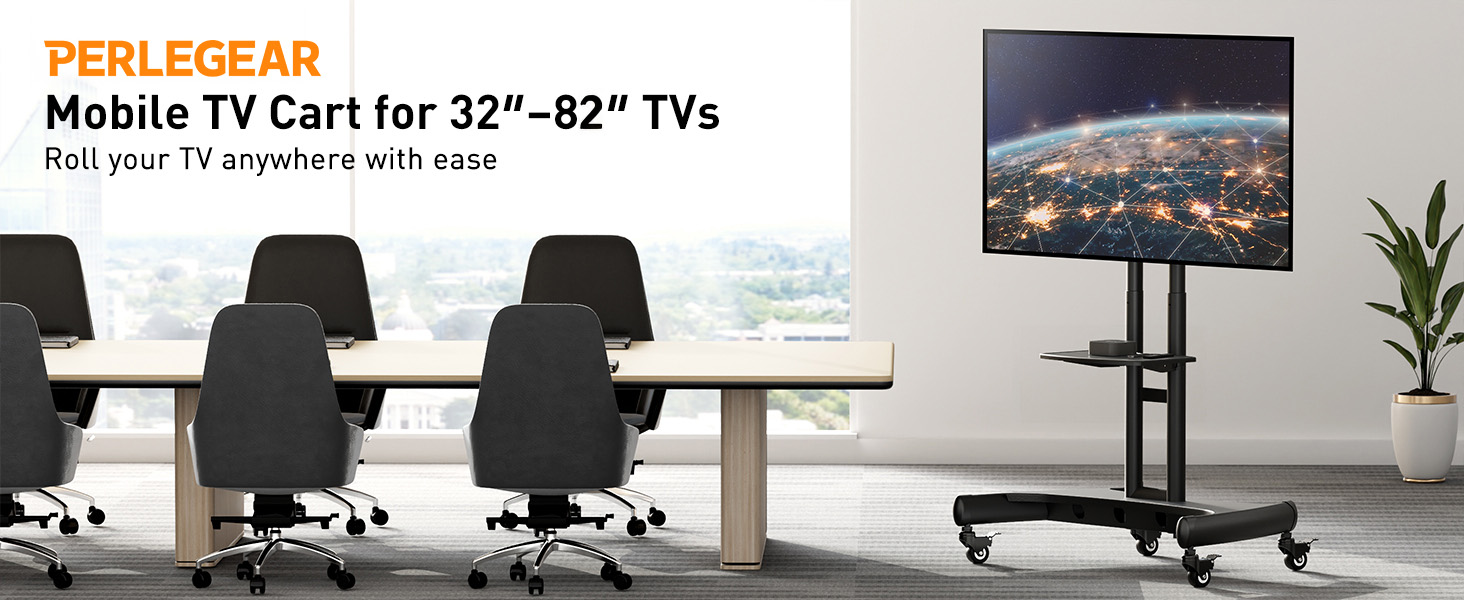 rolling tv stand