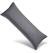 WishSmile Body Cooling Pillowcase Long Pillow Case Breathable Cool Silky Soft Rayon Derived from ...