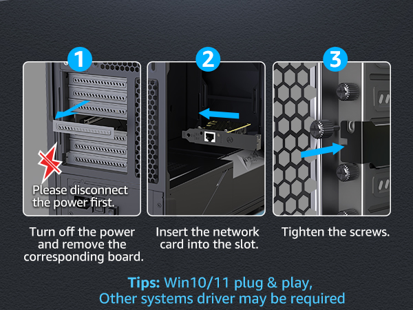 VunLink 2.5G PCIe Ethernet Network Card