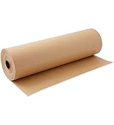 Kraft Paper Roll, 12" x 100Ft Recycled Kraft Paper Wrapping Paper Brown Paper Roll Craft Paper fo...