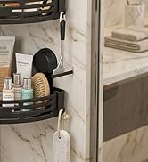 Corner Shower Caddy Suction Cup No Drilling, Bathroom Organizers and Storage, 2026 Removable Tria...