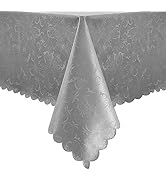 Romanstile Rectangle Vinyl Tablecloth,100% Waterproof Heavy Duty Oil Spill Proof Stain Resistant ...
