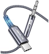 JSAUX USB C to 3.5mm Audio Aux Cable 6.6ft, USB Type C to 3.5mm Headphone Stereo Car Cord Compati...