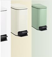 bathroom trash cans with lids