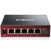NUBASA 5 Port 2.5Gb Switch, Low Latency Multi-gigabit Switch for Game Console/NAS/WiFi-AP/HD TV/P...
