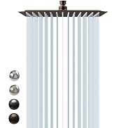 SR SUN RISE 12 Inch Brass Rain Shower Head Oil Rubbed Bronze High Pressure Rainfall Showerhead Wa...