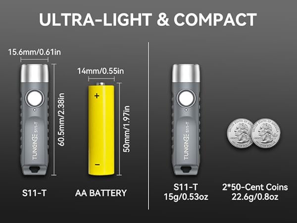Compact flashlight