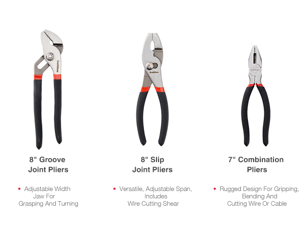7PC Pliers and Wrench Set