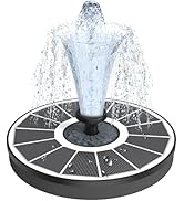 Yzert Solar Fountain for Bird Bath Direct Sunlight High Efficiency 3.5W Glass Panel Solar Water F...