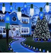 Brightown C9 Christmas Lights Outdoor, 25.7 Ft Strawberry C9 Christmas Pathway Lights with 20 LED...
