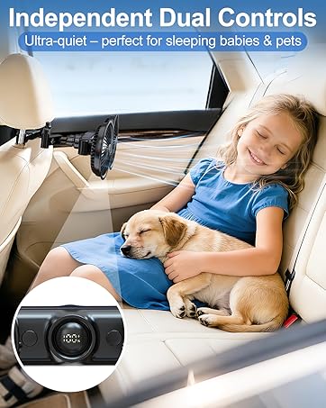 rechargeable fan foe car