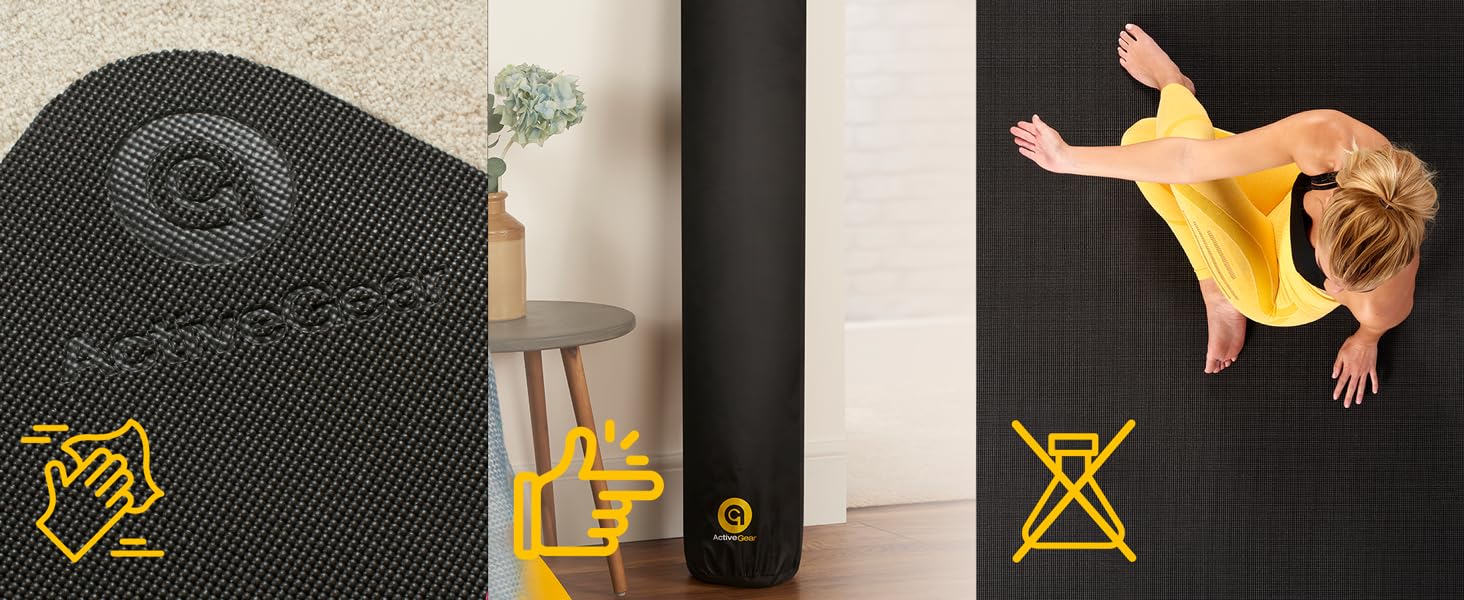 easy to clean easy to store non-toxic large yoga mat