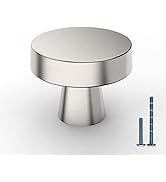KNOKLOCK 10 Pack Kitchen Cabinet Knob Brushed Satin Nickel Round Dresser Knobs Drawer Knobs Kitch...