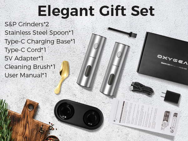 electric spice grinder salt pepper grinder pepper grinder electric salt and pepper mill set