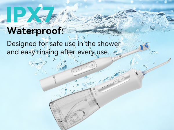 electric toothbrush and water flosser combo