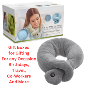 neck massage pillow for airplane travel portable battery operated