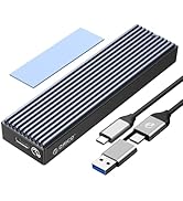 ORICO M.2 NVMe SATA SSD Enclosure, USB 3.1 Gen 2 (10 Gbps) to PCI-E SSD Case Support UASP for Siz...