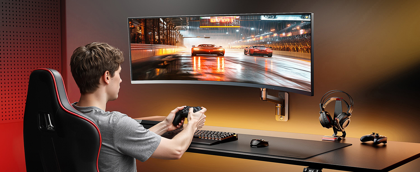 dual monitor wall mount