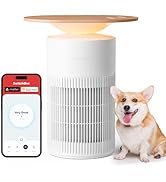 SwitchBot Air Purifier Table for Home up to 3620 ft², HEPA Air Purifier with Pet Mode, Washable F...