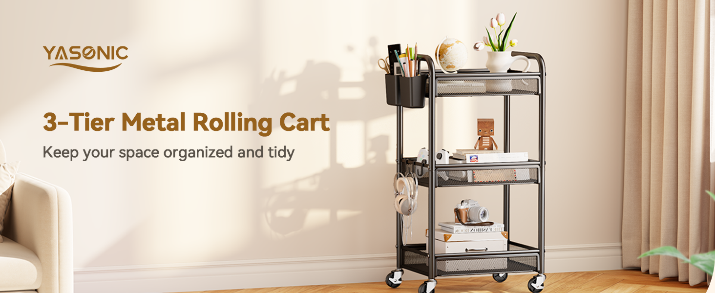 rolling cart with wheel