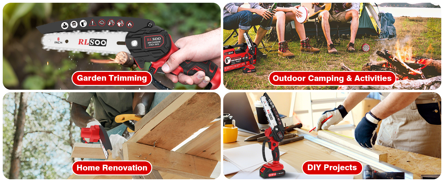 6 Inch Handheld Chain Saw Battery Powered