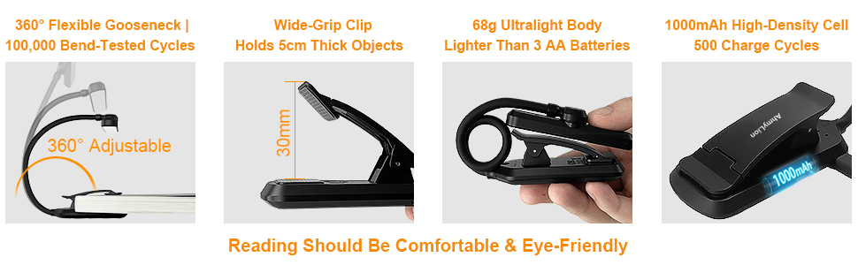 reading light clip on