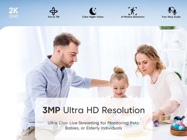3MP Ultra HD Resolution