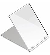 G2PLUS Portable Folding Vanity Mirror, Ultra-Slim Aluminum Shell Travel Mirror, 4x3 Inch Small Mi...