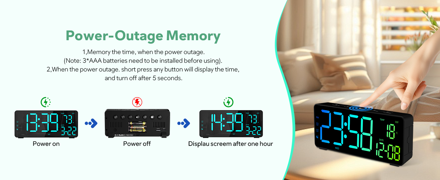 alarm clocks for bedrooms