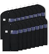 KEEGH 40" Suit Bags for Closet Storage (Set of 16) Garment Bags for Hanging Clothes, Suit Cover B...
