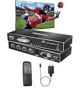 PERESAL 4 Channel Video Wall Controller 2x2 1x4 HDMI DVI VGA USB Video Processor with Control for...