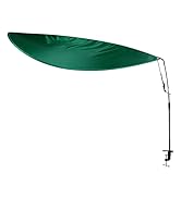 Green Adjustable Office Cubicle &amp; Desk Shade – 55" Extra-Large Oval Design for Wider Coverage, Bl...