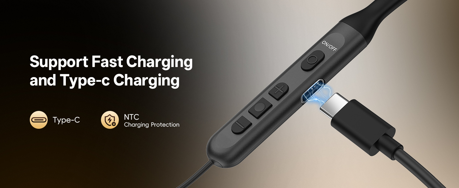 wireless neckband Bluetooth 6.0 earbuds