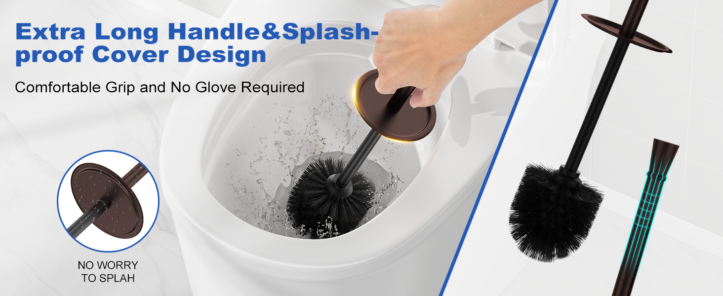 Bronze Toilet Brush and Holder