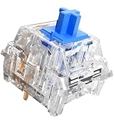 Zhouwang 70Pcs Crystal Blue Switches, 2Pcs Kailh Box Switches, Dustproof and Waterproof, Strong T...