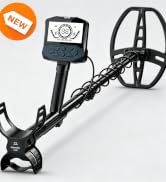 SUNPOW Rechargeable Metal Detector for Adults, IP68 Waterproof 11" Double D Coil, Professional Hi...