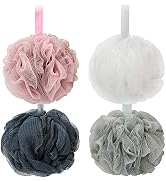 DadyMart Bath Shower Loofah Sponge 75g Bath Mesh Pouf Shower Ball Body Scrubber Exfoliating Bath ...