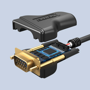 golden plated connector