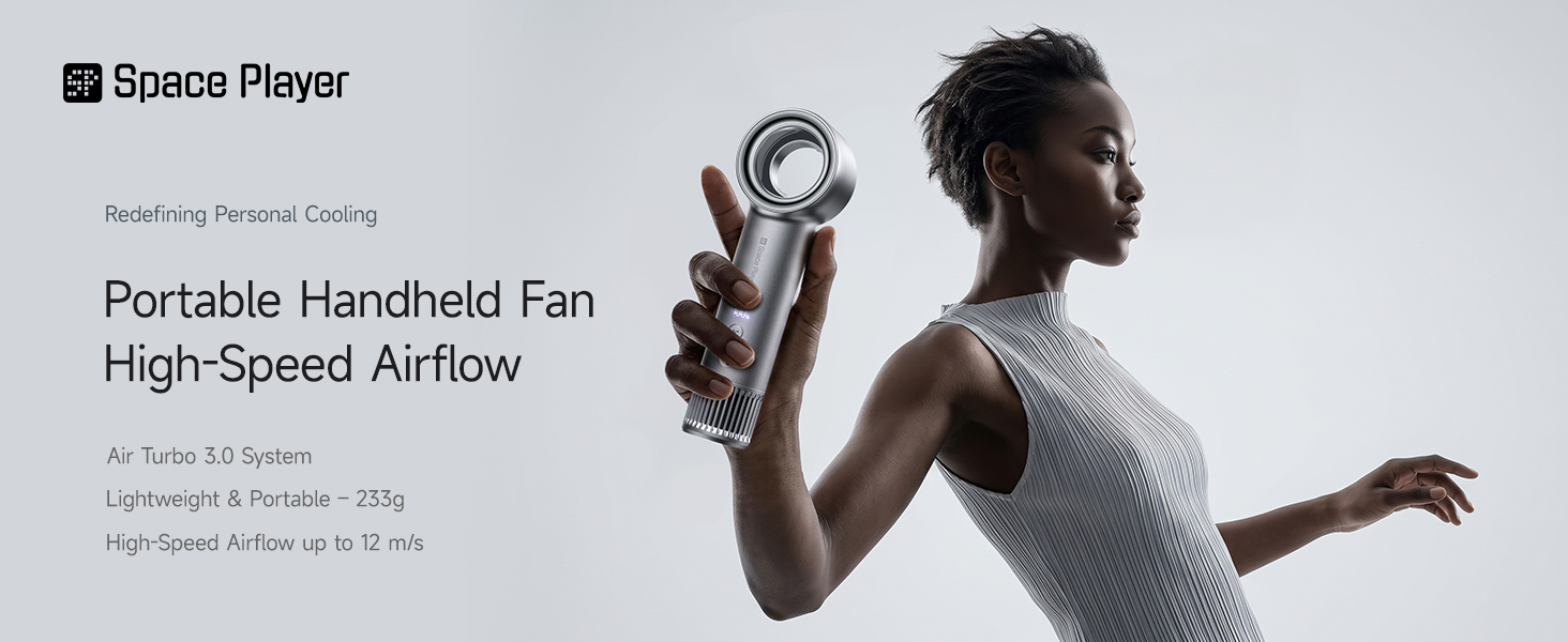 Space Player Bladeless Handheld Fan