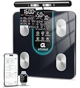 arboleaf Smart Scale for Body Weight, 8-Electrode Dual-Frequency BIA Bathroom Scale with 7-in-1 D...
